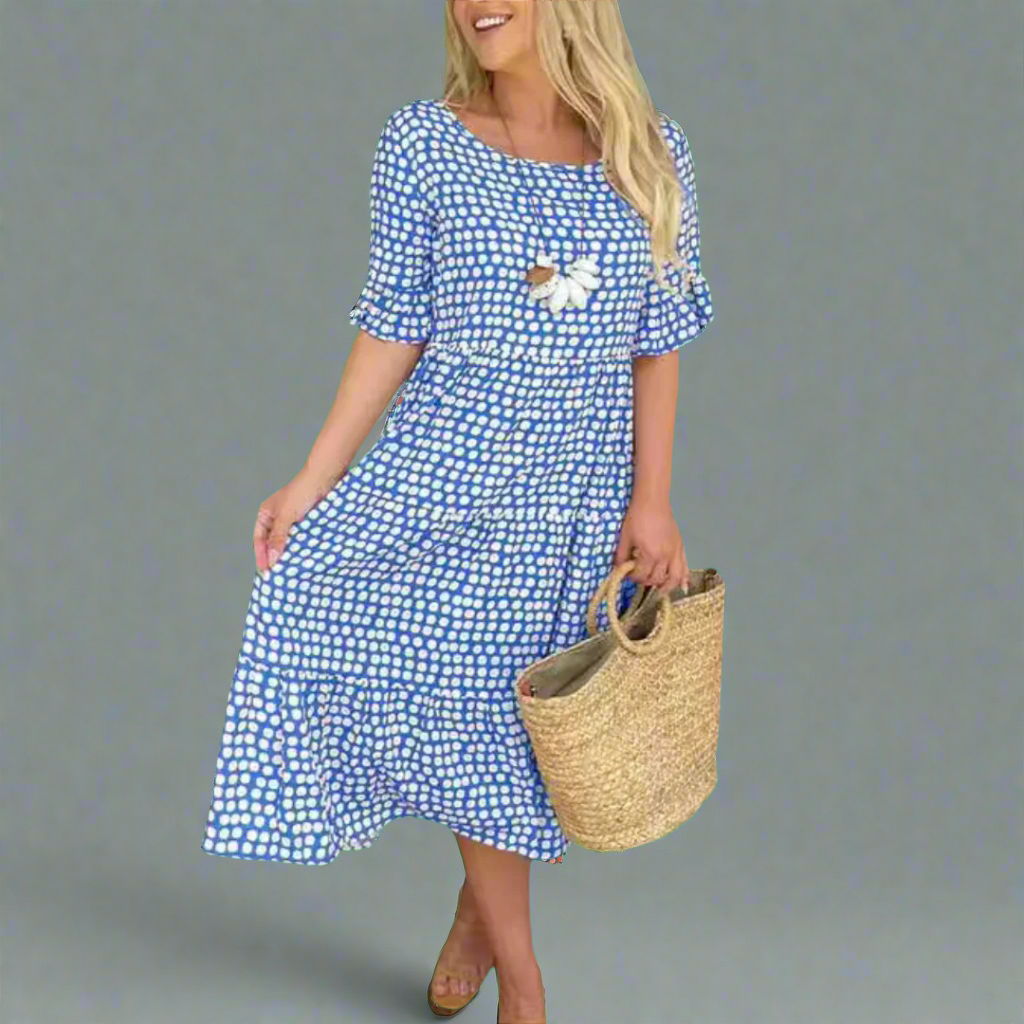 Friederike | Elegante maxi-jurk voor een dromerig figuur