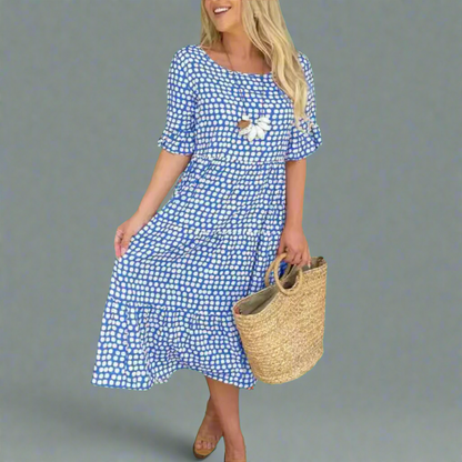 Friederike | Elegante maxi-jurk voor een dromerig figuur