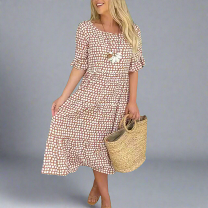 Friederike | Elegante maxi-jurk voor een dromerig figuur