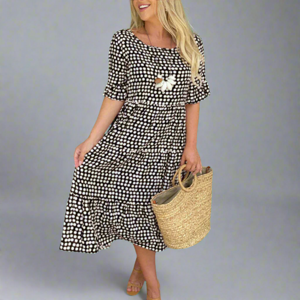 Friederike | Elegante maxi-jurk voor een dromerig figuur