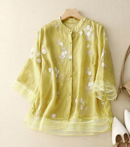 Bellerose - Geborduurd vintage overhemd