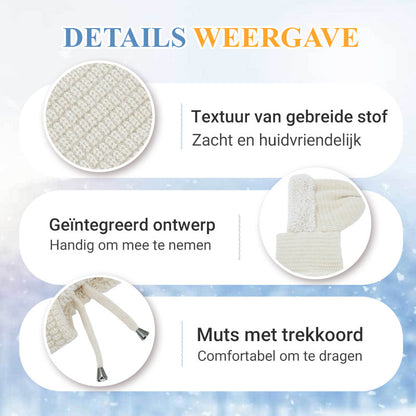 Vrouwen Winddichte Sjaal-Muts voor Buiten