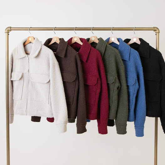 Serein Bloom™ boucle Jacket Met Rits