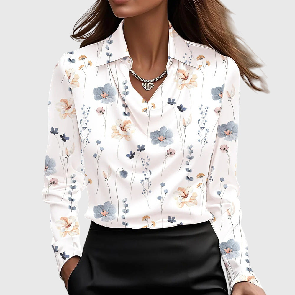 Fiona™ | Elegante Satijnen Blouse