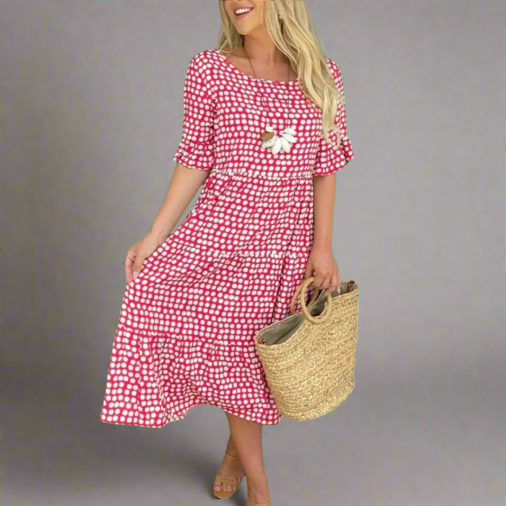 Friederike | Elegante maxi-jurk voor een dromerig figuur