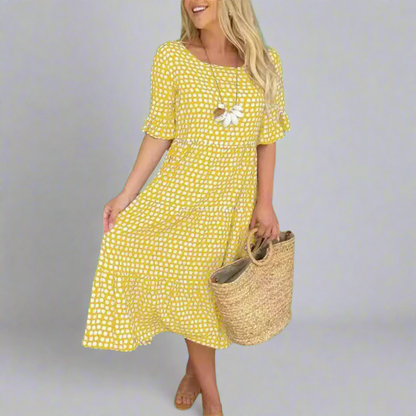 Friederike | Elegante maxi-jurk voor een dromerig figuur