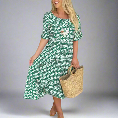 Friederike | Elegante maxi-jurk voor een dromerig figuur