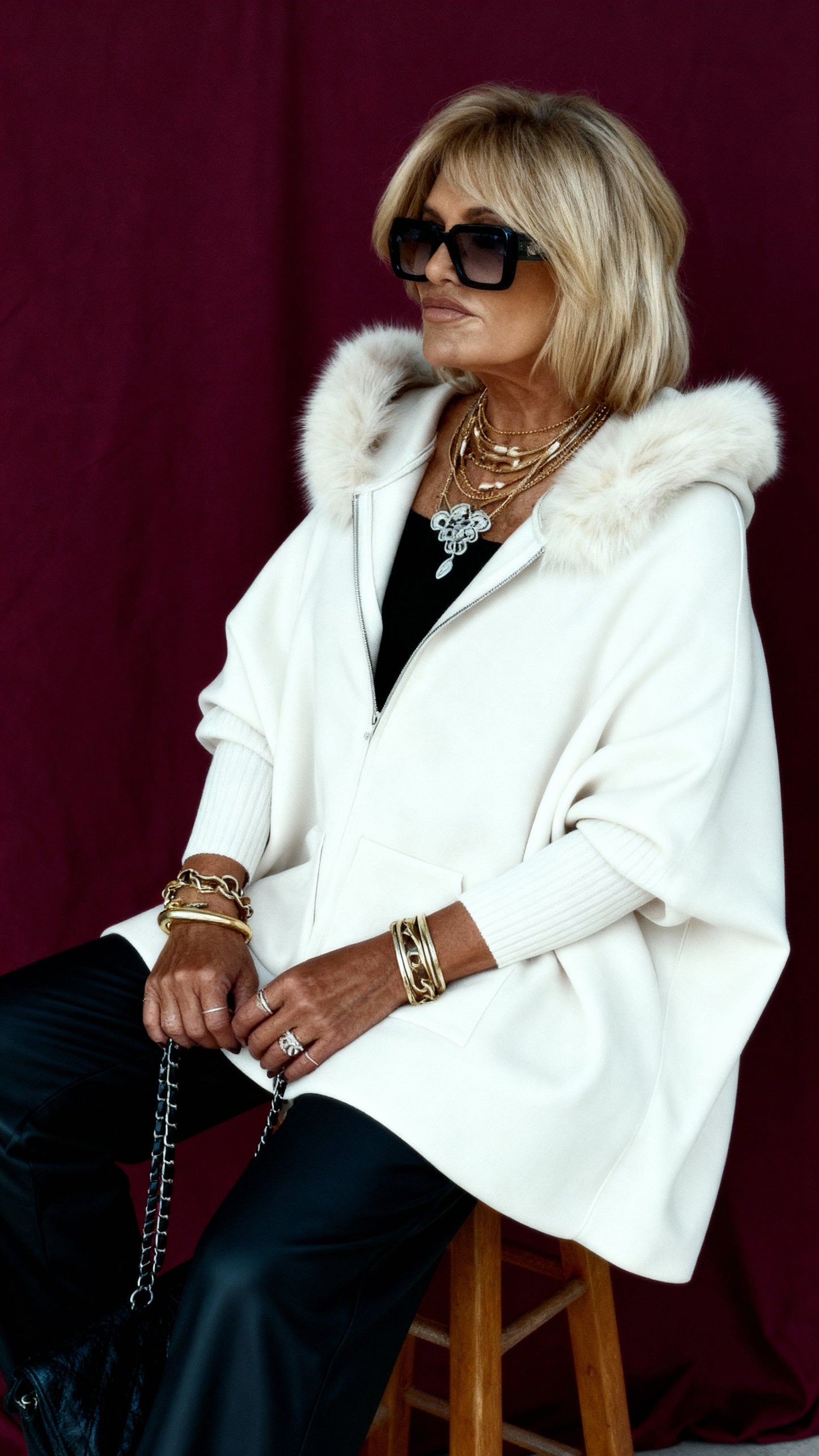 Aurielle™ | Luxe Damesjas met Capuchon