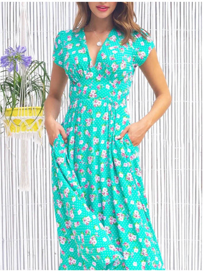 Fienna – Midi-jurk met knoopjes aan de voorkant