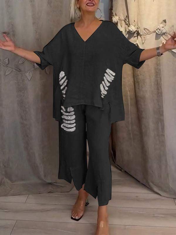 WIT | Tweedelige zomeroutfit met moeiteloze elegantie en vloeiend comfort voor zonnige dagen