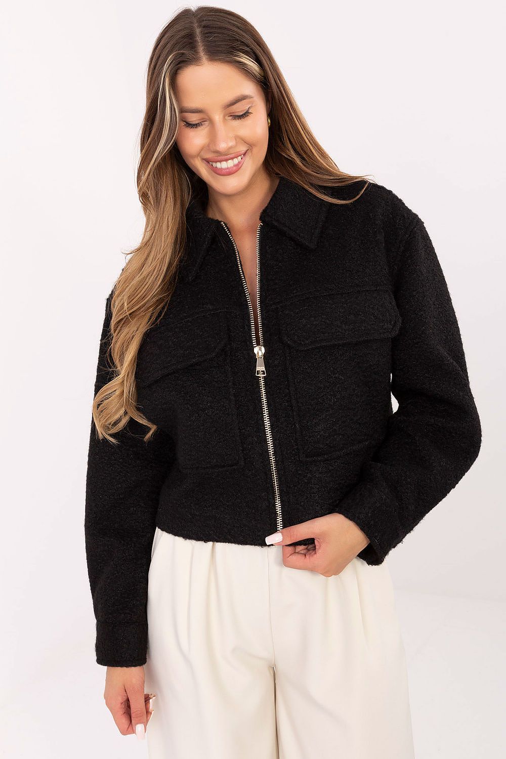Serein Bloom™ boucle Jacket Met Rits