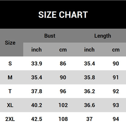 Mini-jas zonder mouwen met print in de mode voor dames