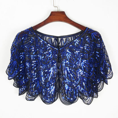 Elegante sjaal met paillettenkralen voor dames