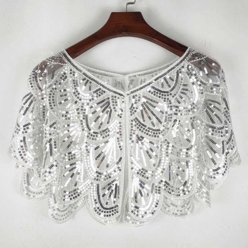 Elegante sjaal met paillettenkralen voor dames